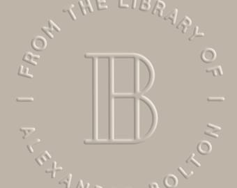Book Embosser, Ex Libris Embosser, Library Embosser, Personalized Gift, Custom Embosser, Custom Stamp, Personalized Embosser, Library Stamp