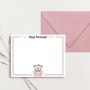 30 Stück benutzerdefinierte Geburtstagskarten, personalisierte Grußkarten, Monogramm-Briefpapier, Monogramm-Grußkarten, benutzerdefinierte Dankeskarte, benutzerdefiniertes Briefpapier