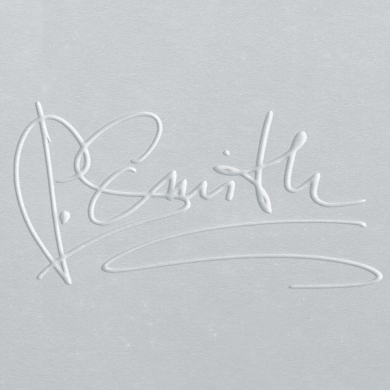 Your Signature Embosser Custom Embosser Personalized Etsy