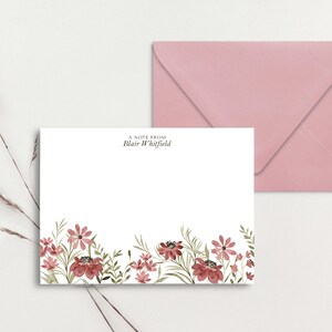 30 Stück benutzerdefinierte Grußkarten, personalisierte Grußkarten, Monogramm-Briefpapier, Monogramm-Briefkarten, benutzerdefinierte Dankeskarte, personalisiertes Briefpapier