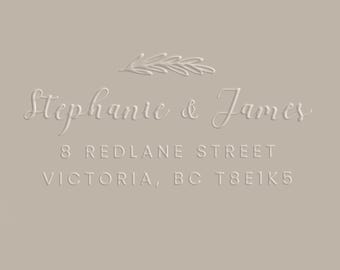 Embosser - Return Address Custom Embossing Seal - Personalized Embosser - Wedding Invitation Embosser