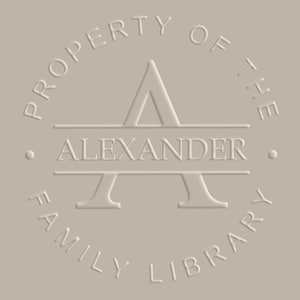 From the Library Of Book Embosser, Book Stamp, Custom Embosser, Ex Libris Stamp, Library Embossing Stamp, Personalized Gift for Booklover