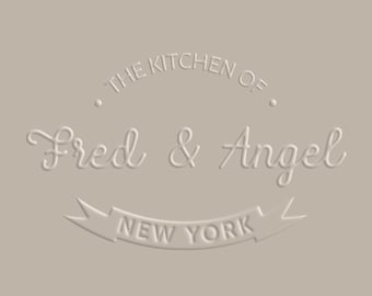 Grabador personalizado, Grabador de logotipos, Grabador de logotipos prediseñado, Sello de logotipo, Grabador personalizado, Grabador de logotipos para cocina, Desde la cocina de