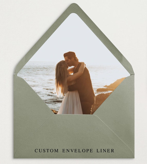 Custom Envelope Liners | Wedding Envelope Liners | Custom Photo Envelope Liners | Wedding Venue Envelope Liners | Envelope Liner