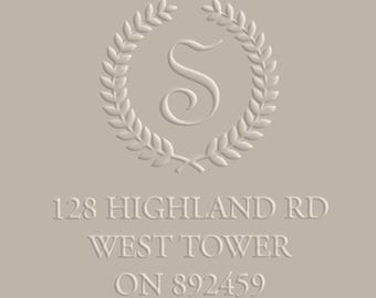 Grabador de direcciones, Grabador de remitente personalizado, Grabador de direcciones familiares, Grabado en relieve, Grabador de logotipos, Invitación de boda