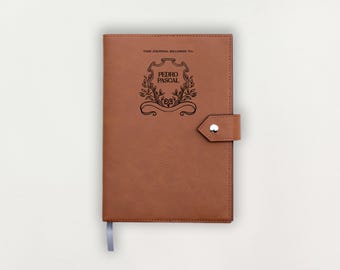 Anpassad läderjournal, personlig journal, graverad läderjournal, personlig anteckningsbok, anteckningsbok med anpassad logotyp, specialanpassad anteckningsbok