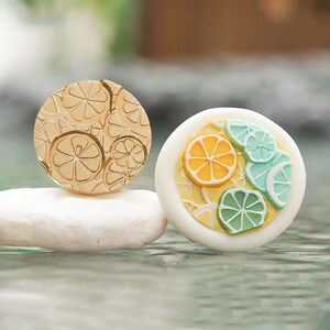 Citrus Wachs Siegel Stempel, 3D Wachs Siegel, Lebensmittel Wachs Siegel, Süßes Wachs Siegel, Brief Wachs Stempel, Die Schnitt Wachs Stempel, Geschenk Wachs Stempel, Zitrone Wachs Siegel