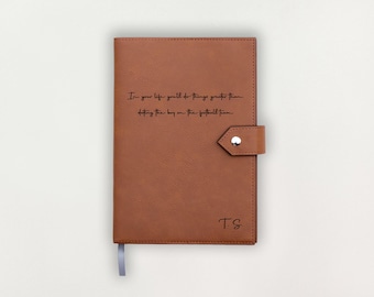 Anpassad läderjournal, Personlig journal, Graverad läderjournal, Personlig anteckningsbok, Anteckningsbok med anpassad logotyp, Anpassad anteckningsbok