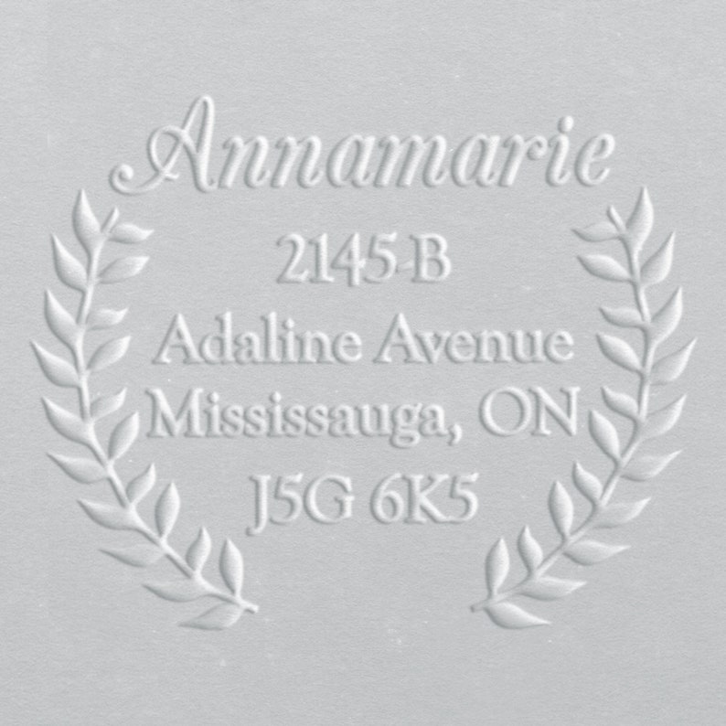 Address Embosser Return Address Embosser Personalized Etsy