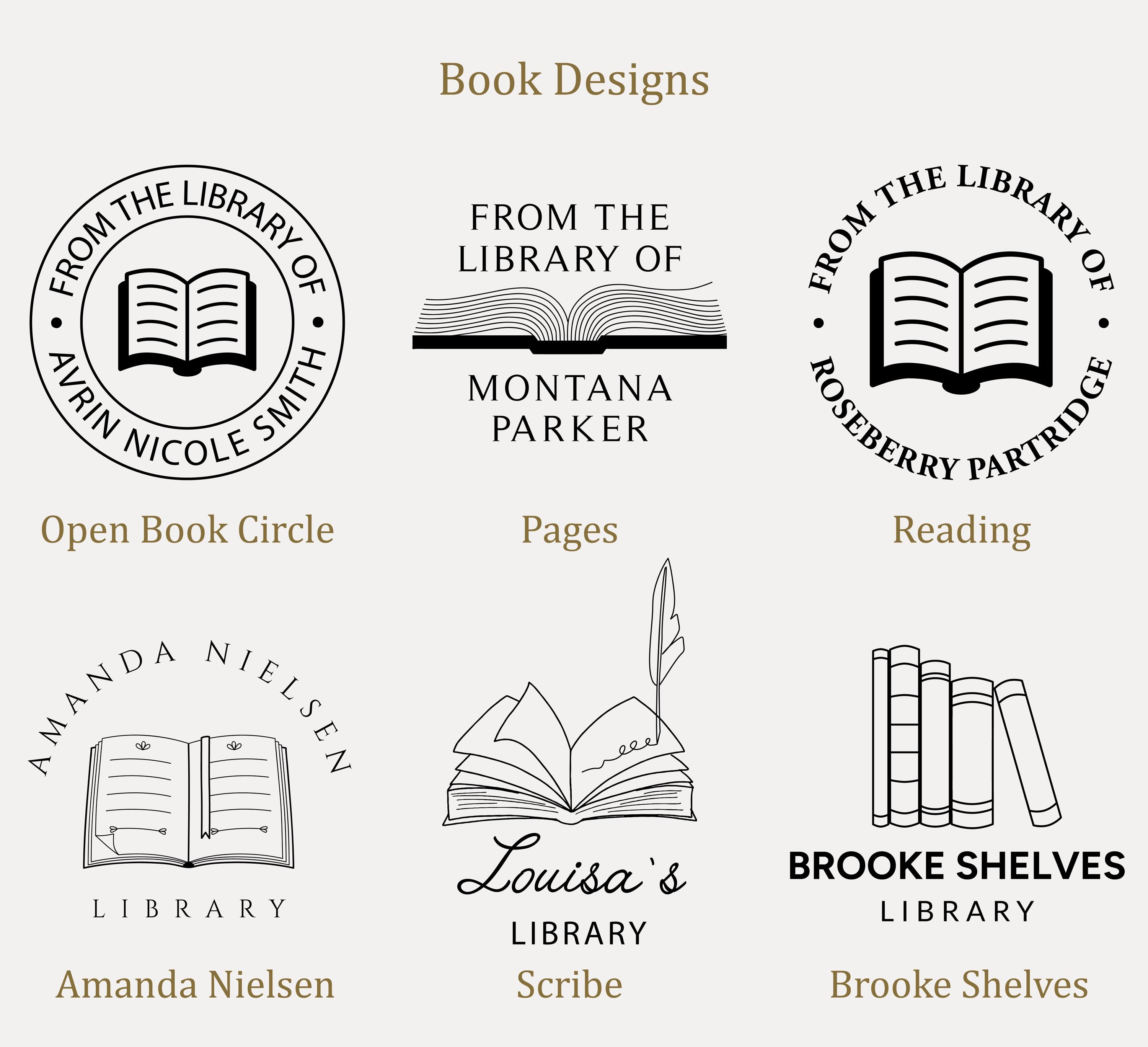 Embossed Graphics Library Embosser, Book Embosser, Library Embosser, Custom Embosser, Books ...