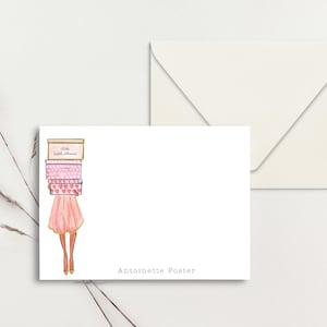 30 Stück benutzerdefinierte Grußkarten, personalisierte Grußkarten, Monogramm-Briefpapier, Monogramm-Briefkarten, benutzerdefinierte Dankeskarte, personalisiertes Briefpapier