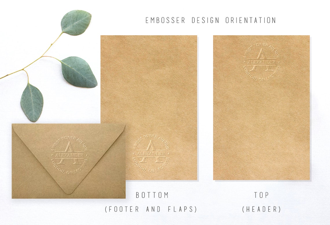 Embosser Return Address Embosser Custom Embosser Wedding Etsy