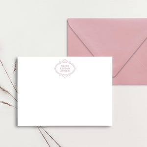 30 Stück benutzerdefinierte Grußkarten, personalisierte Grußkarten, Monogramm-Briefpapier, Monogramm-Briefkarten, benutzerdefinierte Dankeskarte, personalisiertes Briefpapier