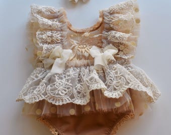 Newborn lace romper, Newborn Photo Prop, Newborn romper, Newborn Photo Outfit Newborn Lace Romper, Newborn outfit, Photography prop