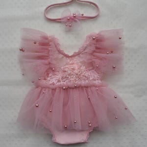 Newborn photo prop,  Newborn romper, Lace baby romper, Photography props, Newborn Photography Prop, Newborn Girl, Baby girl