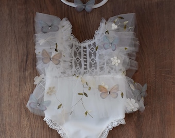Newborn Outfit, Newborn Prop Photography, newborn lace romper, newborn girl prop, Photo prop, Newborn photoshoot