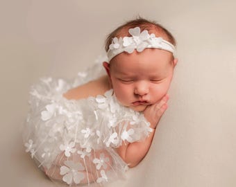 Nyfödd flickromper, Nyfödd flicka, Nyfödd fotoflickoutfit, Nyfödd spetsromper, Babyflickoutfit, Nyfödd flickoutfit, Nyföddromper
