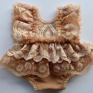 Newborn Girl Lace Romper, Newborn Girl Outfit, Newborn Photo Prop, Photography Prop, Newborn Prop, Newborn Lace Romper