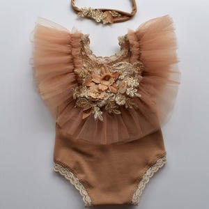Newborn Girl Photo Outfit, Newborn girl photoshoot outfit, Newborn photography prop, Newborn lace romper, Newborn Photo Prop, Newborn Outfit