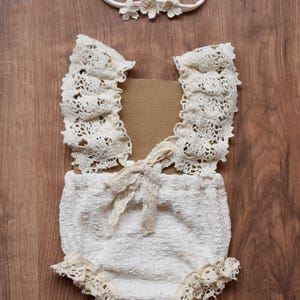 Newborn Lace Romper, Newborn Photo Prop, Newborn Romper Prop,Baby Girl Outfit, Photo Outfit, Newborn Prop, Photography NewbornOutfit