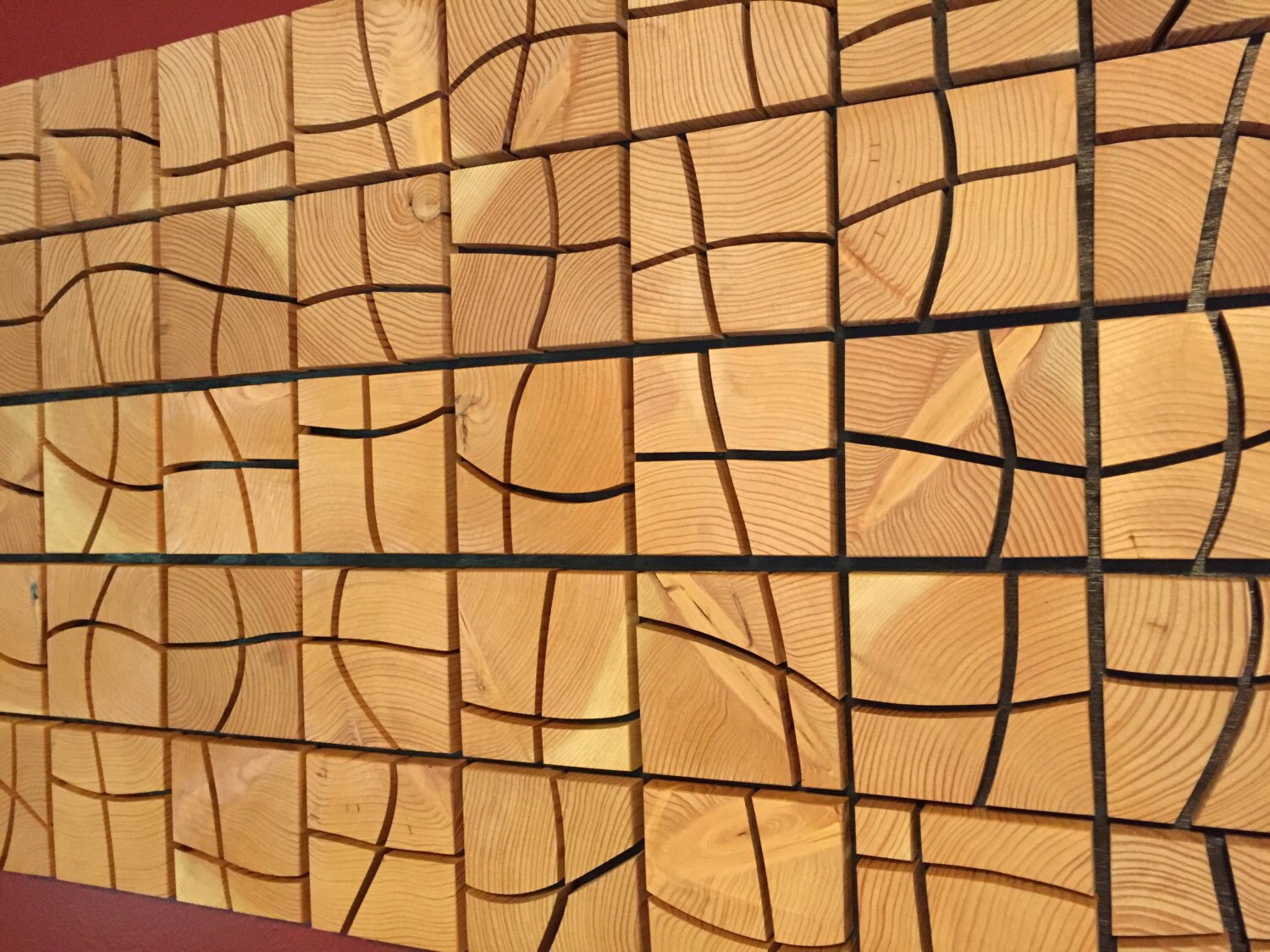 Wooden Wall Art Handcrafted from beautiful End Grain Wood Etsy