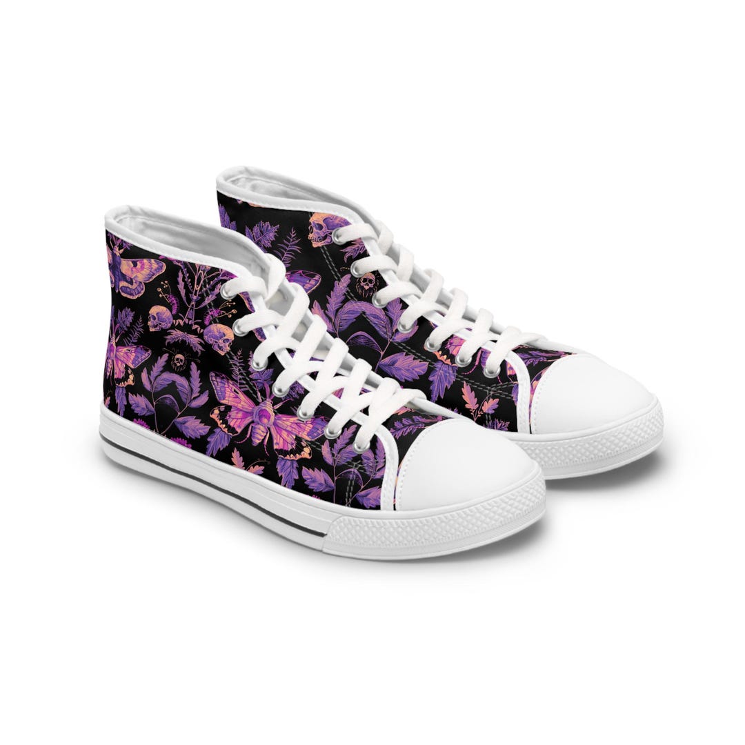 Pentagram Gothic Witch Women's High Top Shoes
