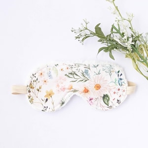 Cute Floral Sleep Mask Eye Cover for Better Sleep
