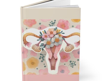 Feminism Hardcover Journal Matte, Feminist Gifts for Him and Her, Period Positive Gifts, Women's Diary, Uterus Gifts