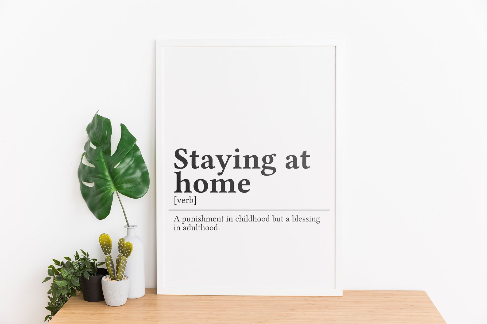 Staying at Home Definition Printable Housewarming Vertical Etsy