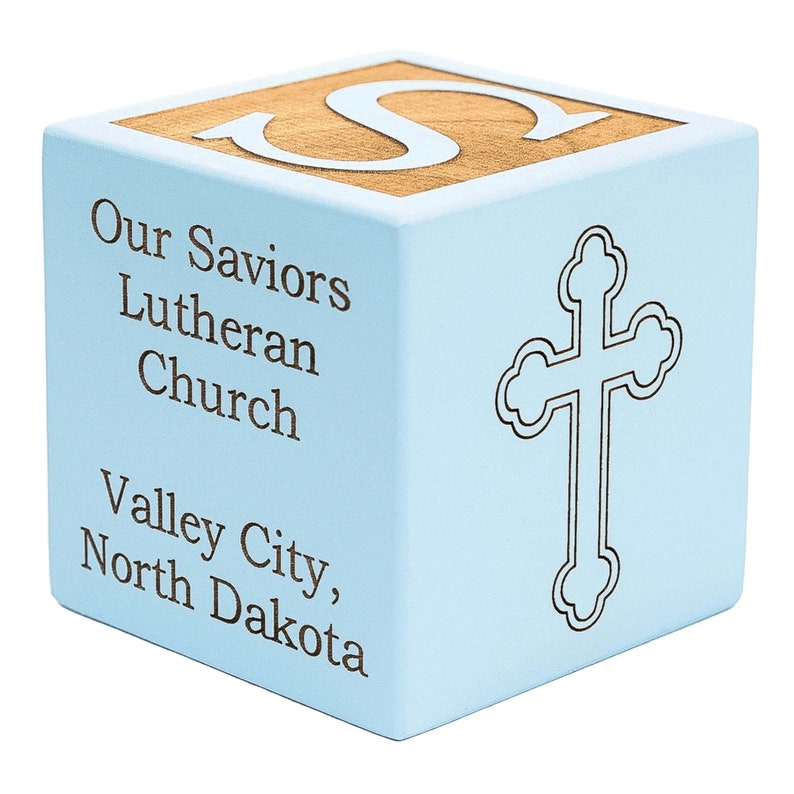 Personalized Baby Baptism, Dedication, or Christening Wooden Block ...