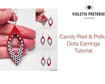 Candy Red Polka Dot Earrings