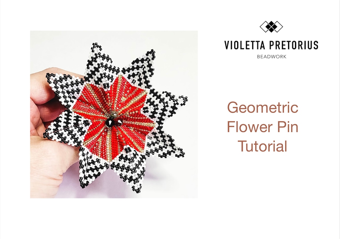 Geometric Flower Pin Tutorial - Etsy