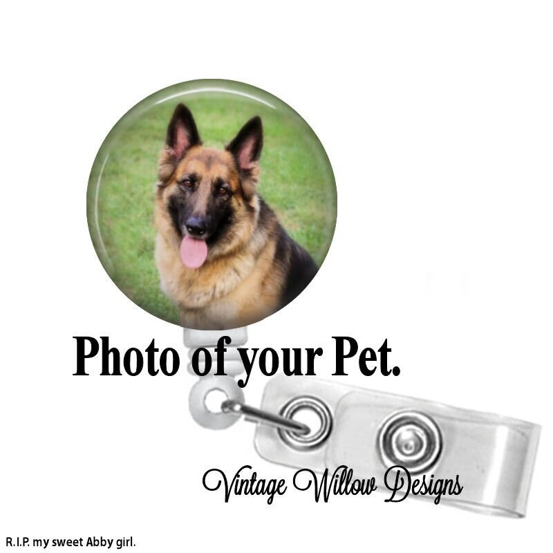 Your Pet's Photo on a Retractable ID Badge Reel