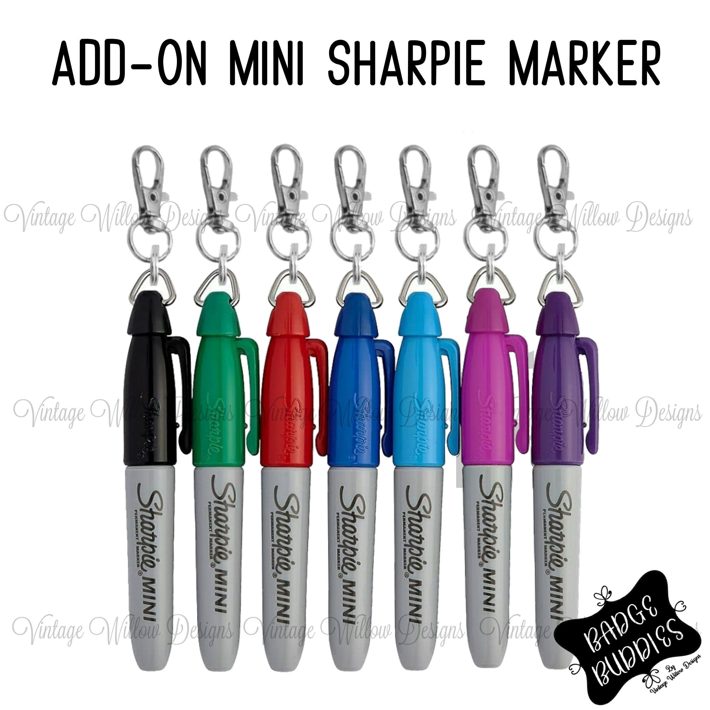 Add On Mini Sharpie Marker Nurse Badge Clips Badge Buddies Etsy