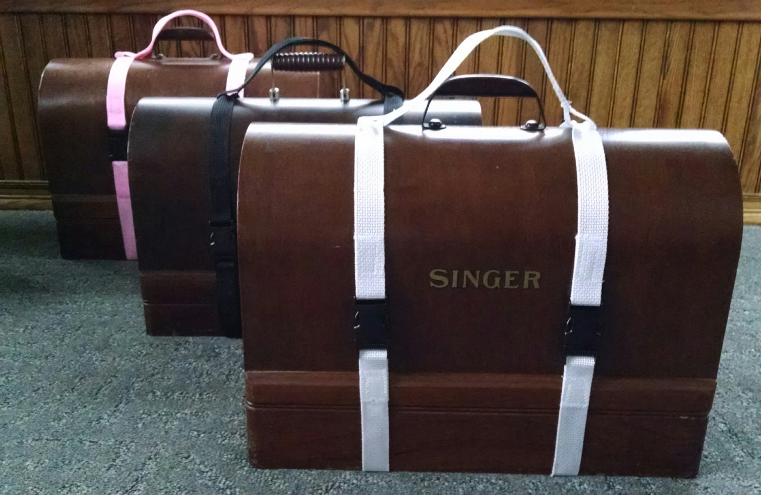 Singer Brick Canvas Sewing Machine Carrying Case