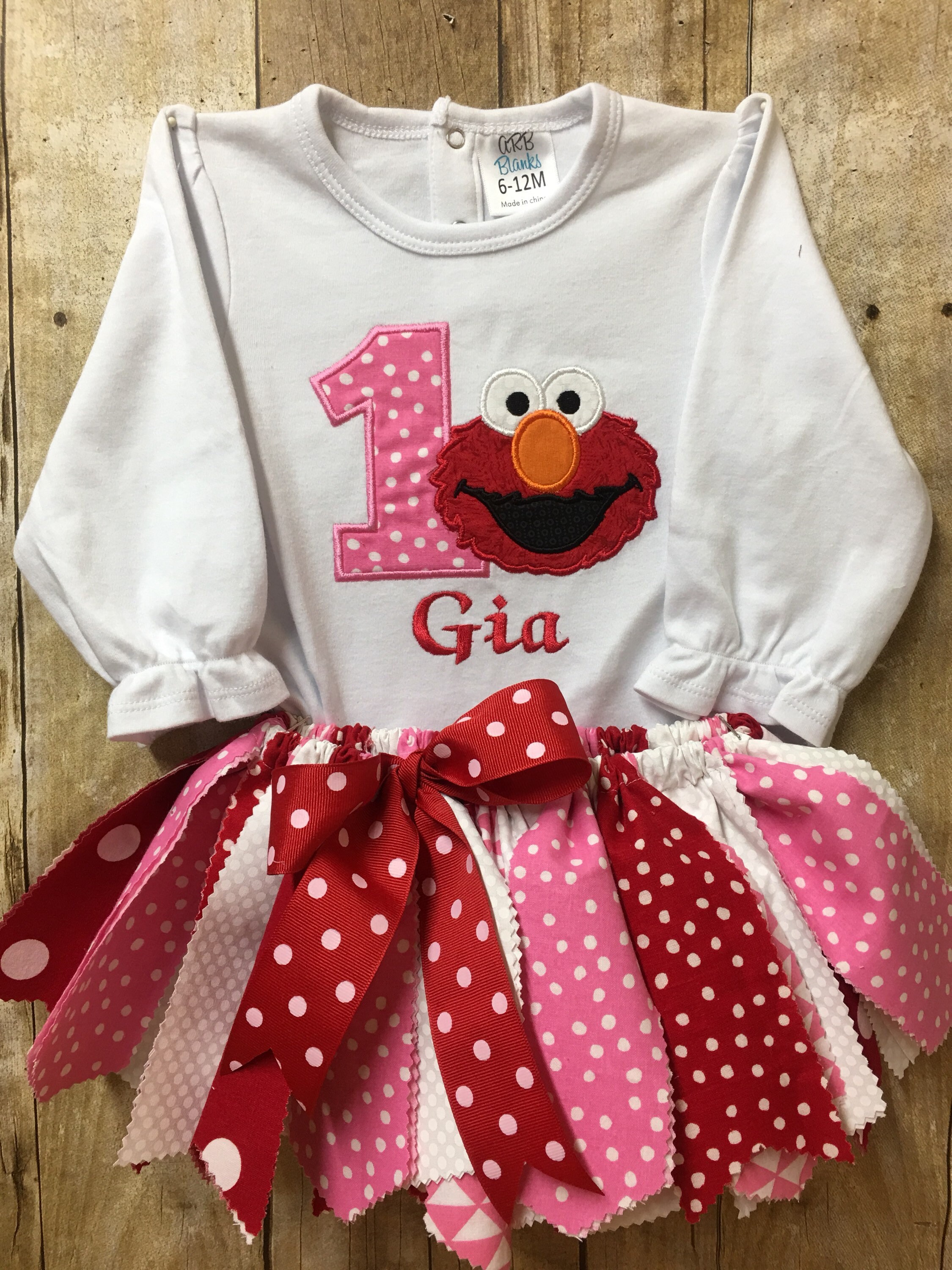 elmo 1st birthday outfit girl