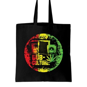 Dub Culture Reggae Cotton Tote Shopping Bag