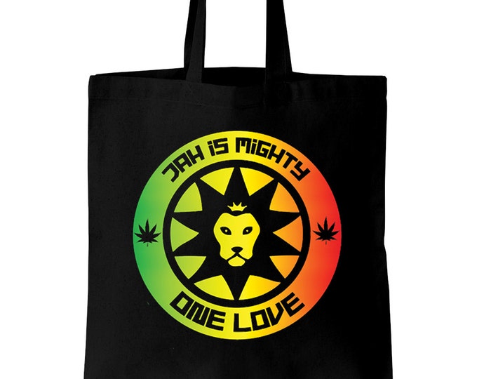 Jah is Mighty Reggae Cotton Tote Shopping Bag