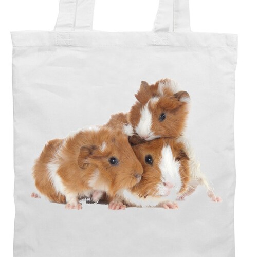 Guinea Pig Family Cotton Tote Shopping Bag Etsy