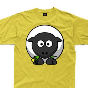 Cartoon Sheep Kid's Children's Unisex Camiseta - Animales lindo divertido oveja corderos granja Yard Animal