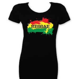 Reggae Splash Short Sleeve T-Shirt Dress