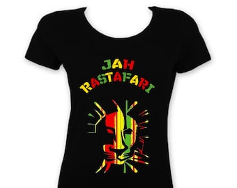 Jah Rastafari Reggae Short Sleeve T-Shirt Dress
