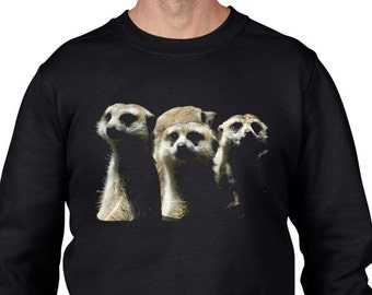 Meerkats Men's Sweatshirt Jumper - Meer Kats Cats Meerkat