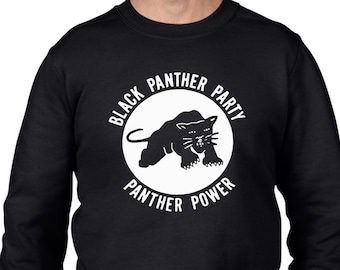 Black Panthers Men's Sweatshirt Jumper - Malcolm X Human Civil Rights