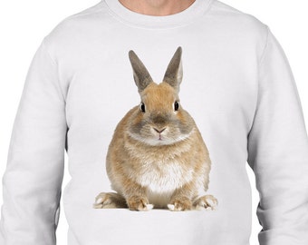 Rabbit Men's Sweatshirt Jumper - Bunny Konijnen Cute Rabbit Pets Animal Verjaardag Gift