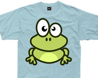 Cartoon Frog Kid's Children's Unisex T Shirt - Animals Cute Frogs Funny