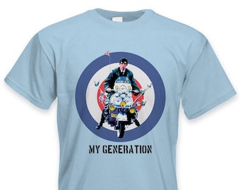 My Generation Mod Scooter Mens T-Shirt - Northern Soul Vespa Lambretta Mod Logo