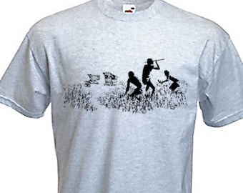 Banksy Shopping Trollies Mens T-Shirt