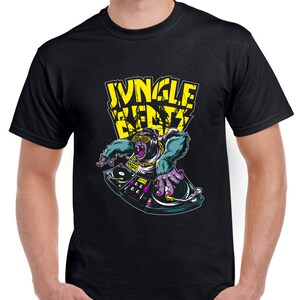 Jungle Beats Junglist Men&#39;s T Shirt - Jungle Monkey Music Reggae Dub