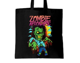 Zombie-Apokalypse Tote Schulter Einkaufstasche - Halloween Punk Goth